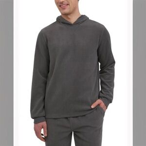 NWT Eddie Bauer Men's Charcoal Textured Lounge Hoodie size S